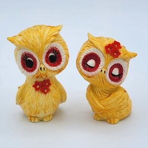 Vintage Owl Salt & Pepper Shakers #3022
